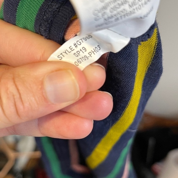 J.CREW Long-sleeve Striped Cotton Professional Sheath Midi Dress Sz 8 - Picture 8 of 11